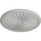 Ekena Millwork Leandros Ceiling Medallion (Fits Canopies up to 5"), 33 1/8"OD x 3 1/2"ID x 1 3/8"P, Frost CM33LEFRF - alternate 2